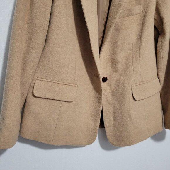 ORVIS Camel Wool Blazer Women Size 8 - Picture 4 of 12